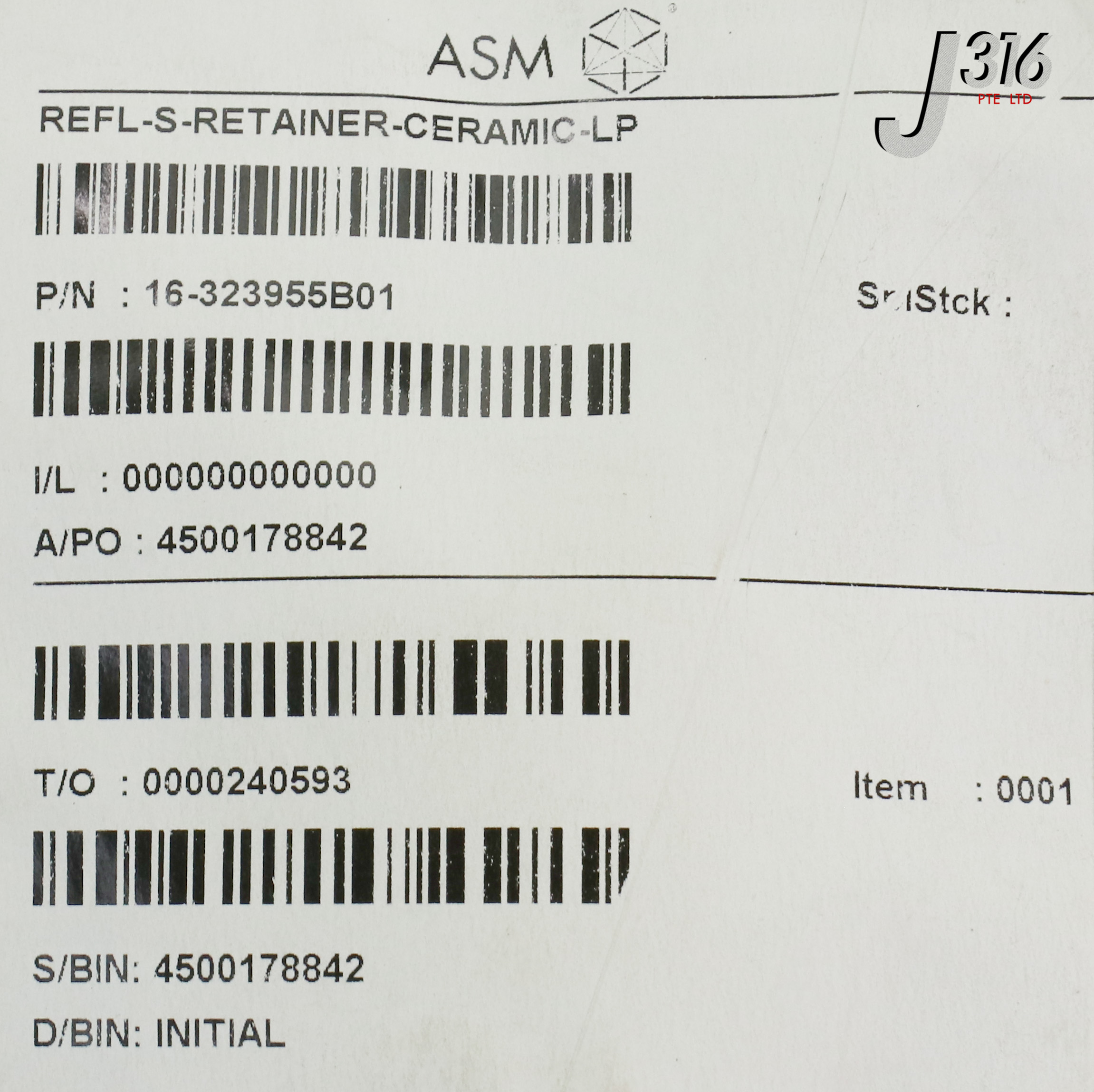 24427 ASM GTI RETAINER CERAMIC, 10-12091 (NEW) 16-323955B01 | eBay